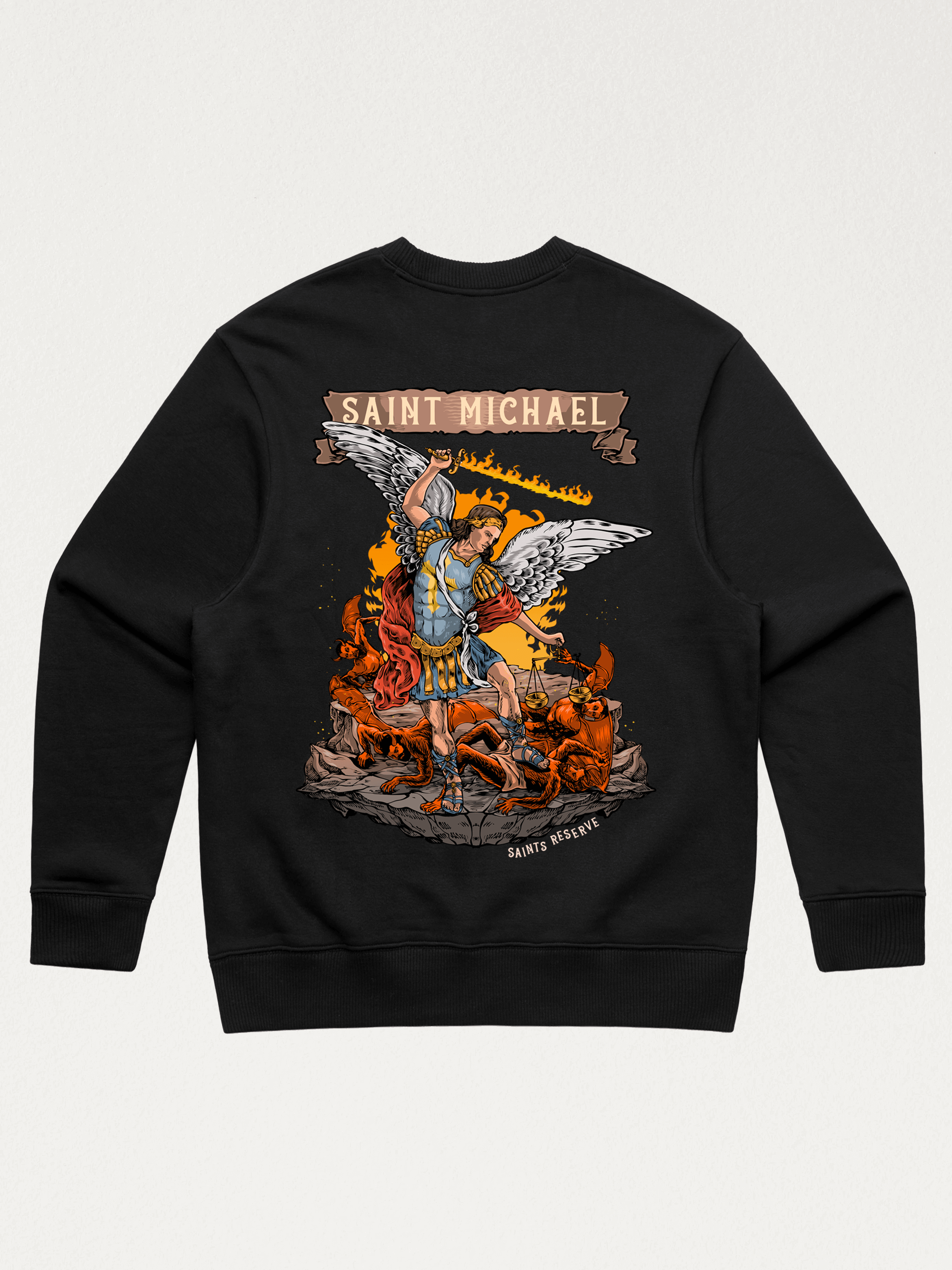 Saint Michael Crewneck – Saints Reserve Saint Michael Crewneck – Saints Reserve