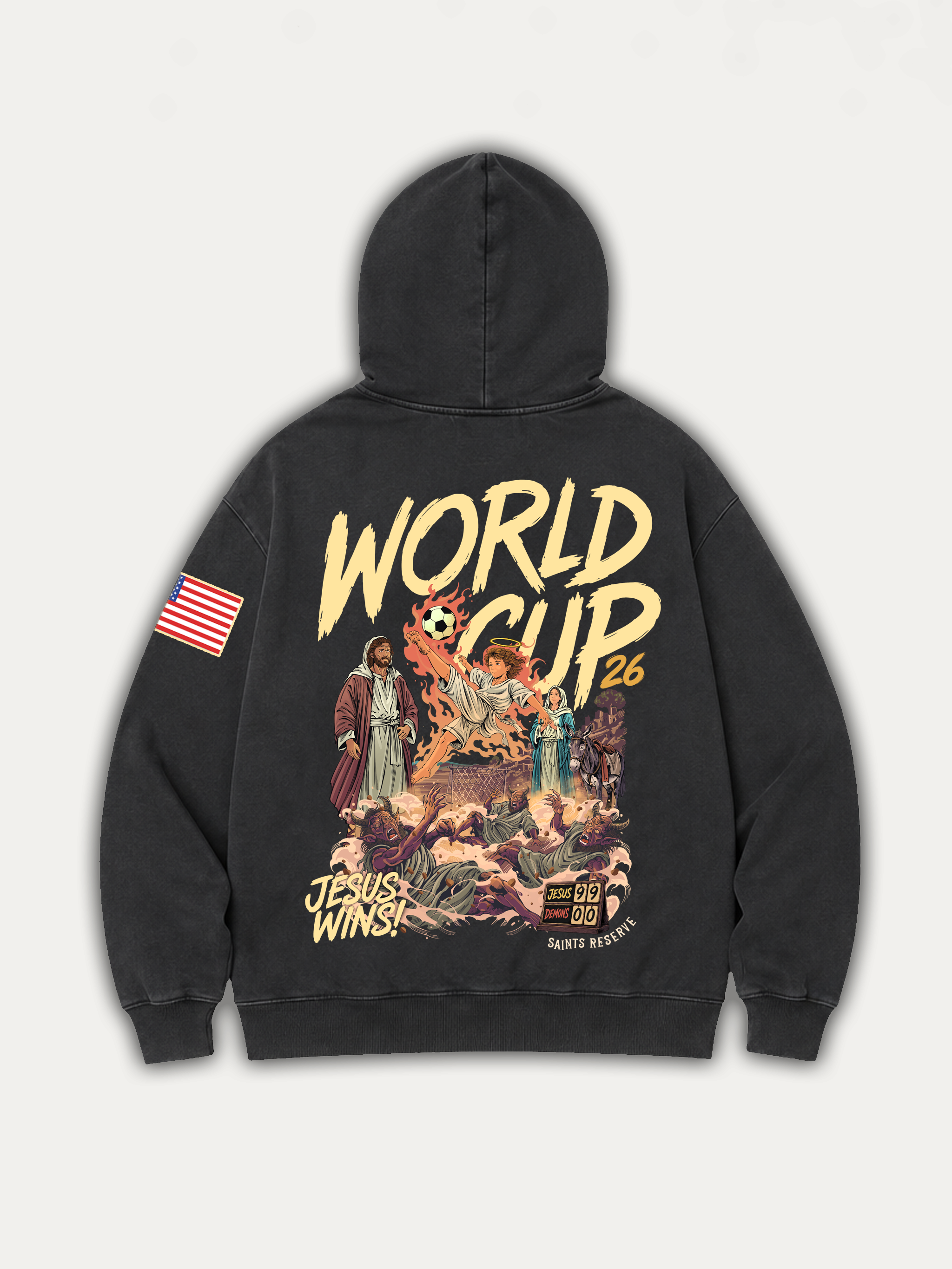 Jesus Wins World Cup 2026 Zip Up – Saints Reserve