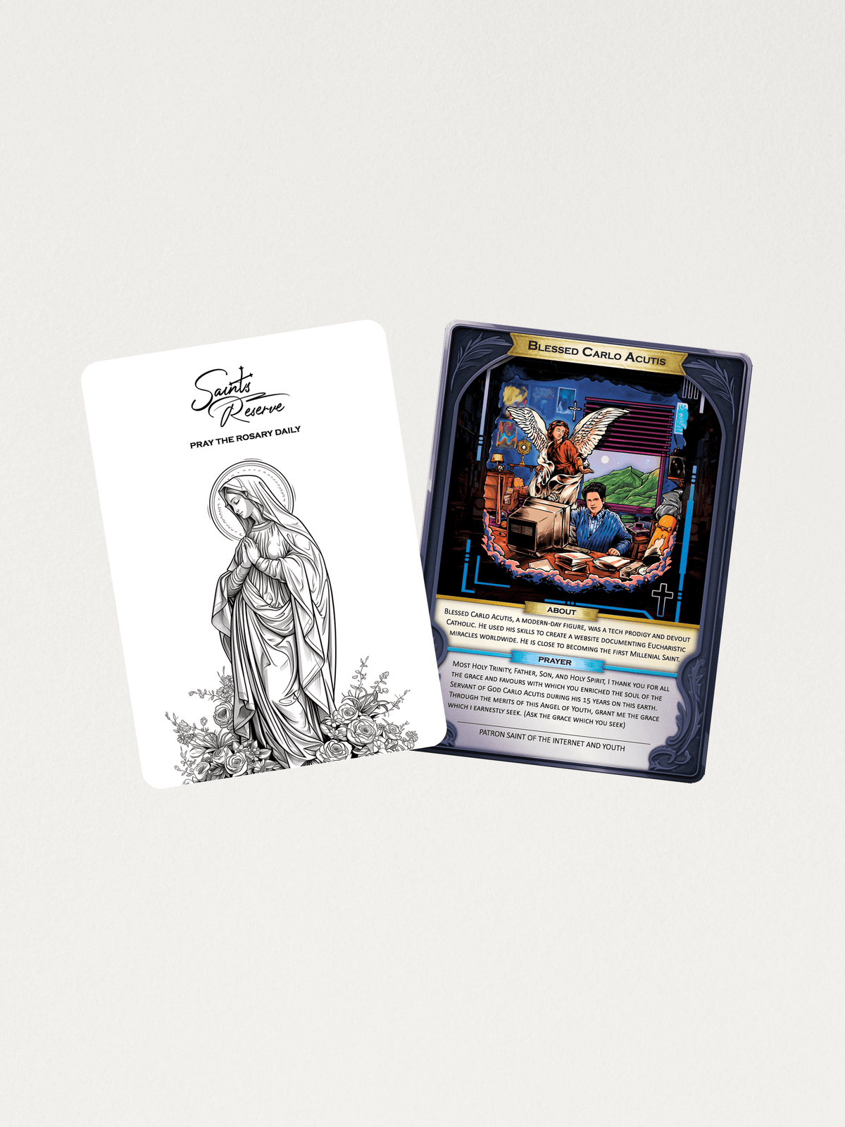 Saints Reserve Holographic Prayer Card (Individual Wholesale Only)