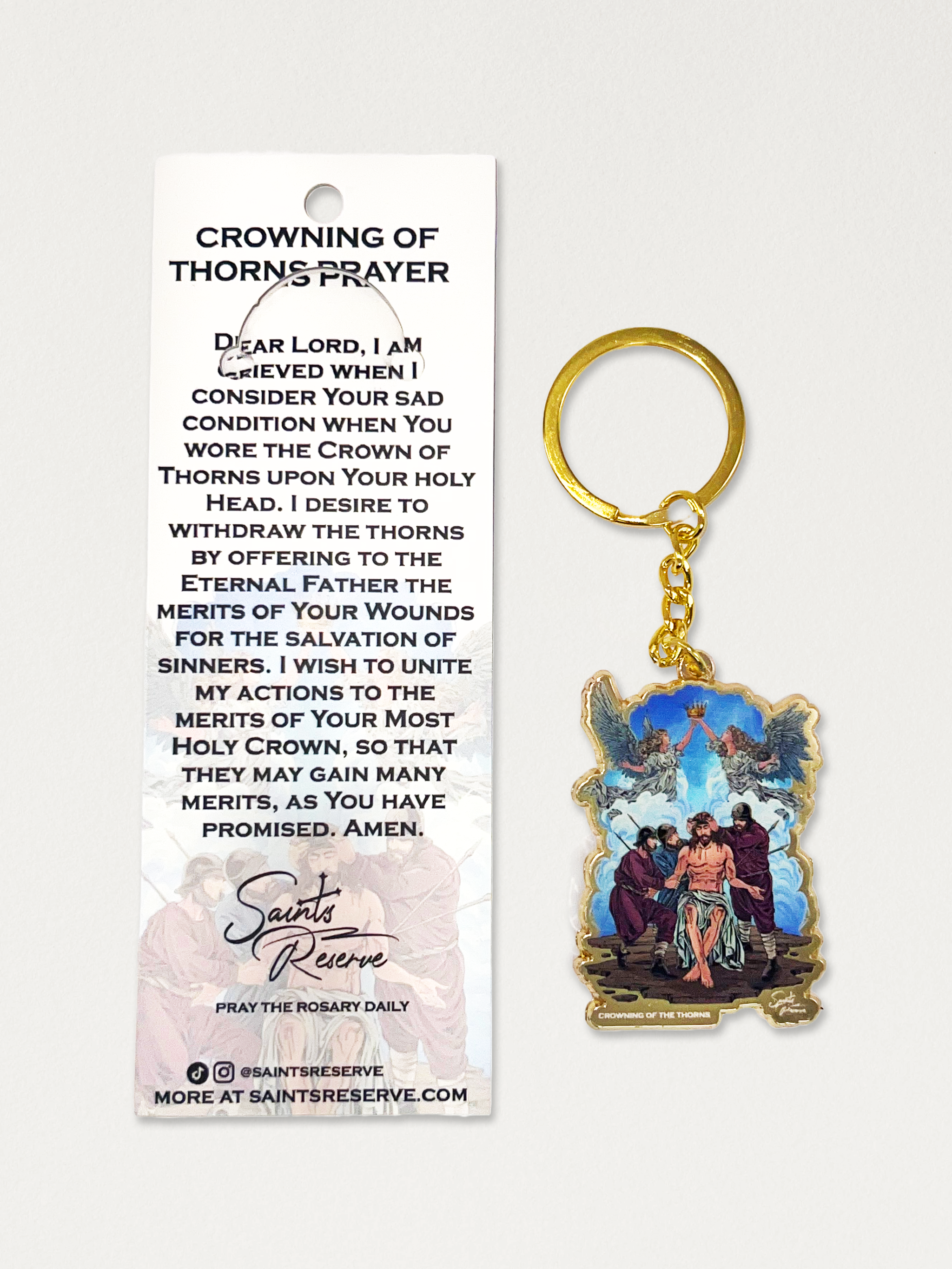 Jesus Crowning of the Thorns Keychain