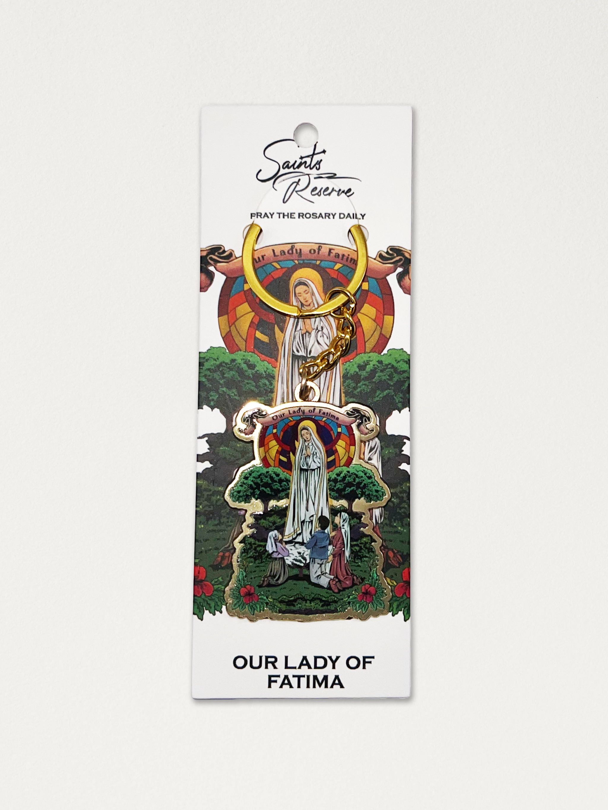 Our Lady of Fatima Keychain