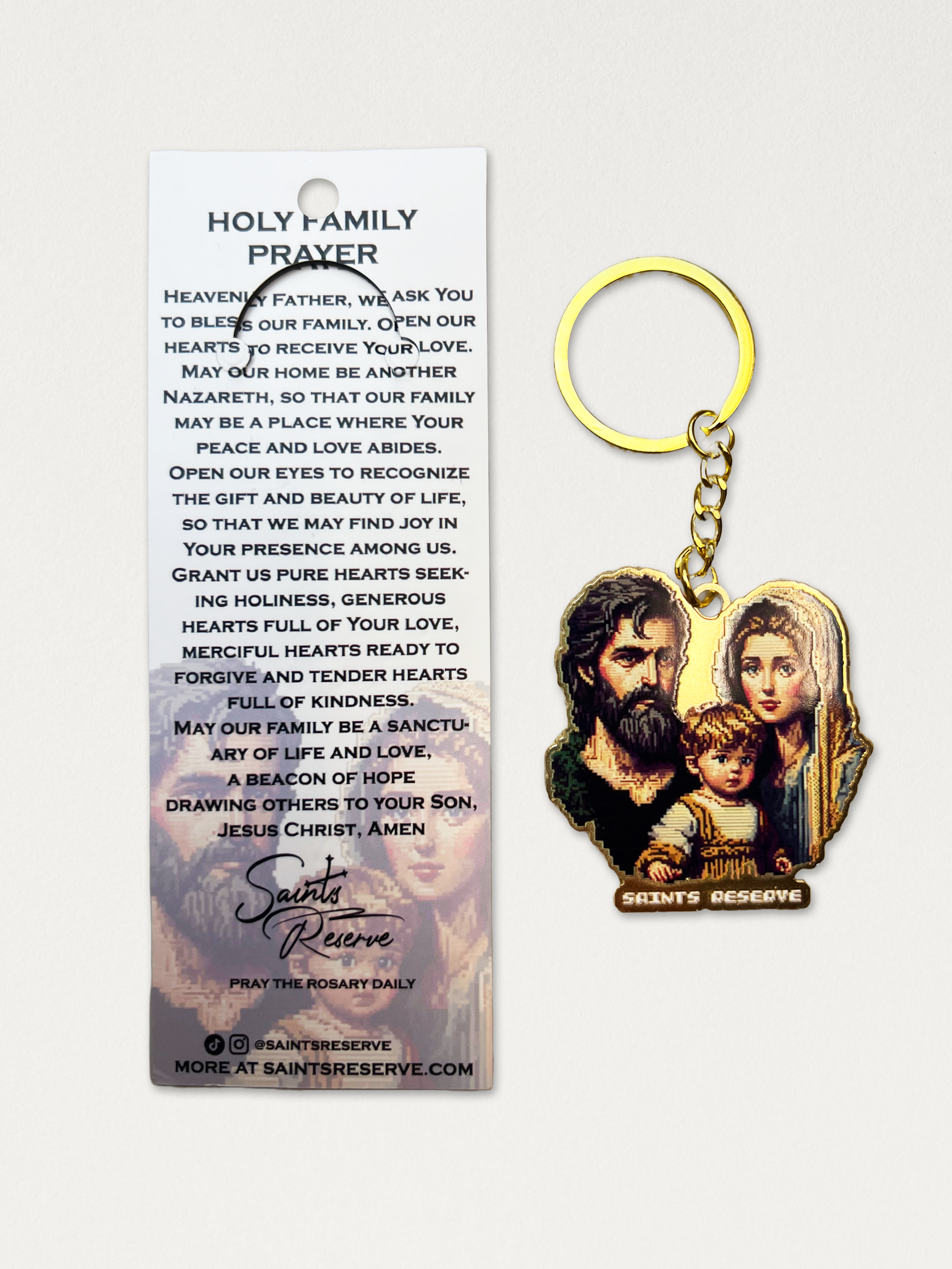 Holy Family Keychain