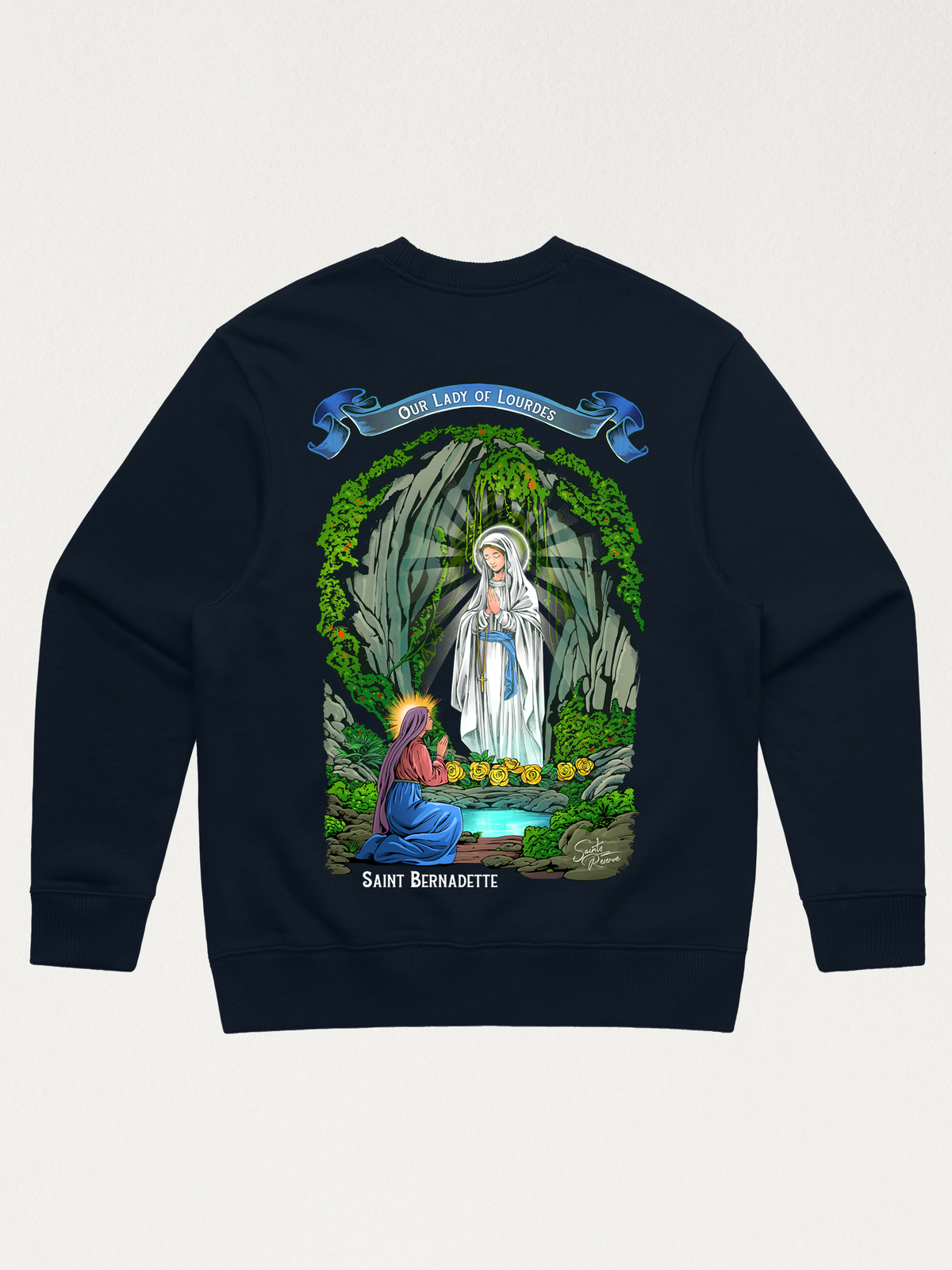 Our Lady of Lourdes | Saint Bernadette Crewneck
