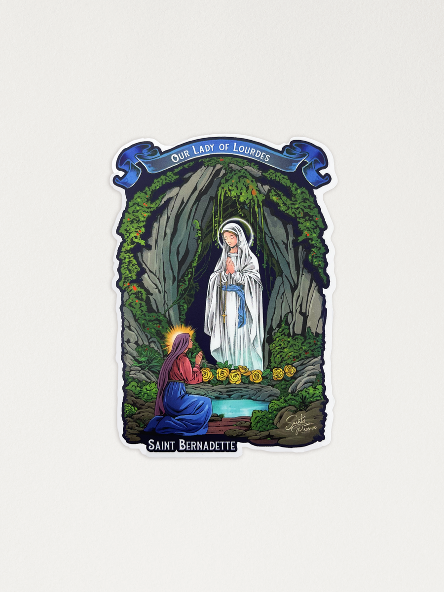 Our Lady of Lourdes/Saint Bernadette Sticker