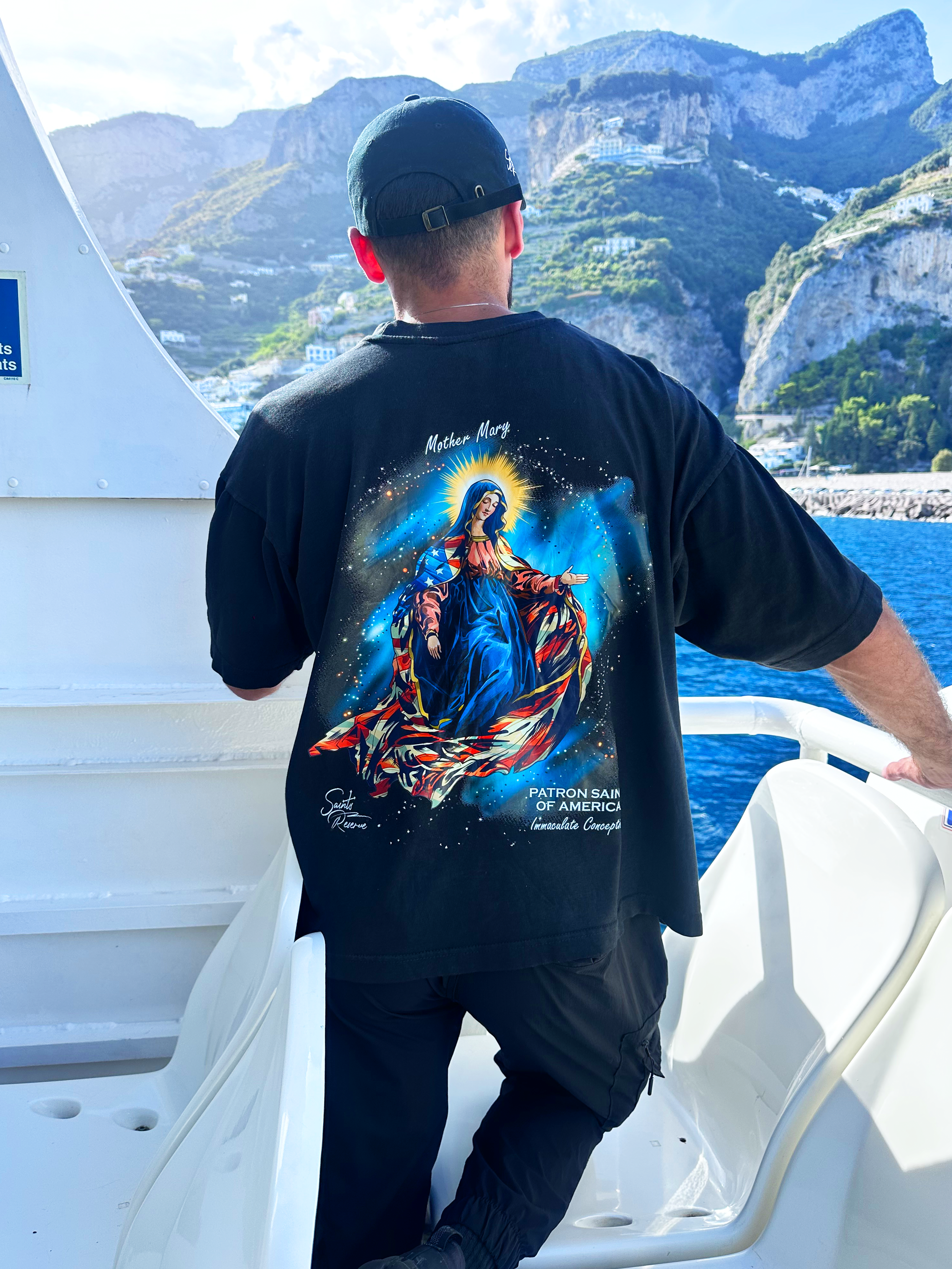 Mother Mary Patroness of America Shirt – Saints Reserve Mother Mary Patroness of America Shirt – Saints Reserve