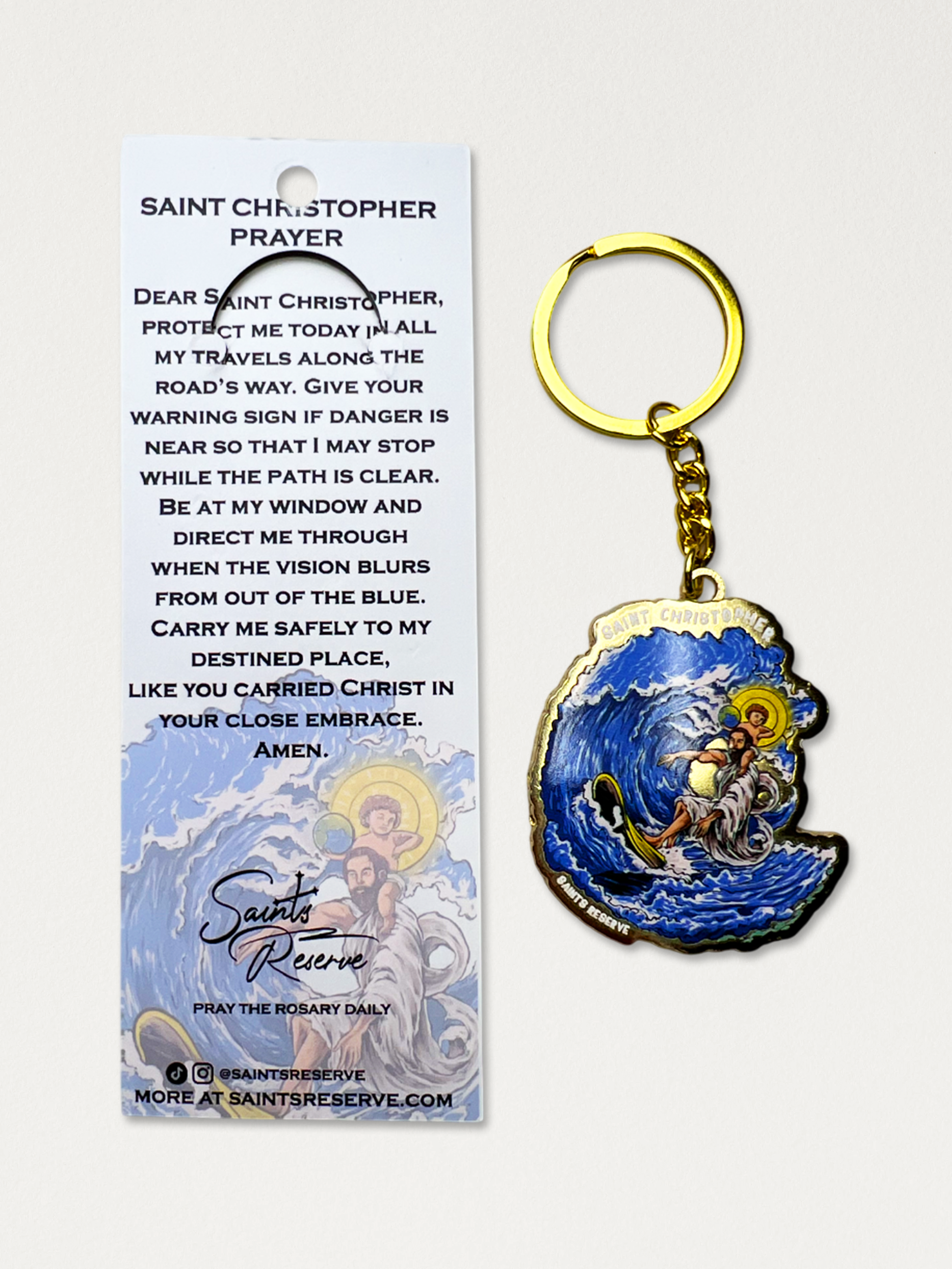 Saint Christopher Keychain