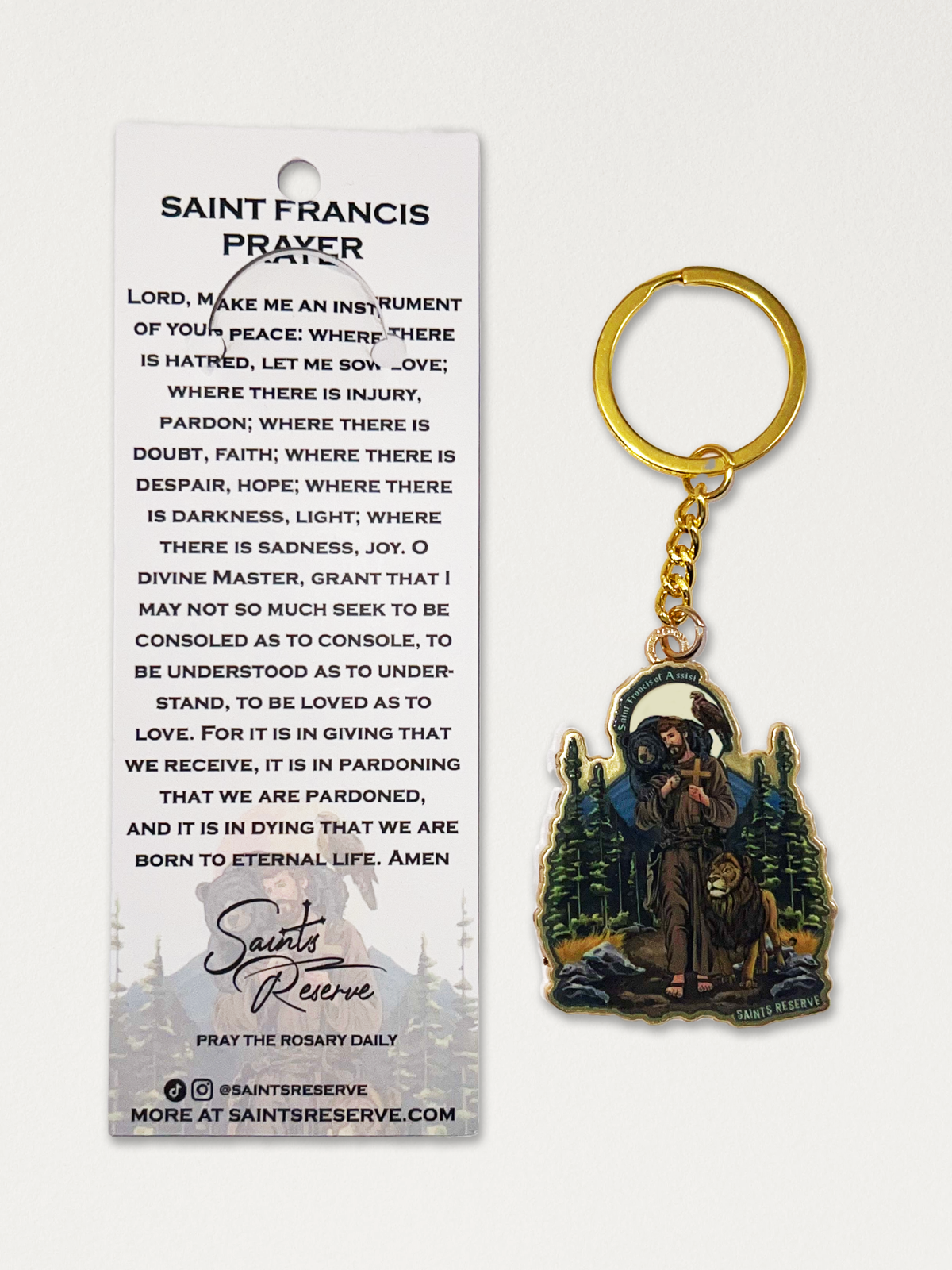 Saint Francis of Assisi Keychain
