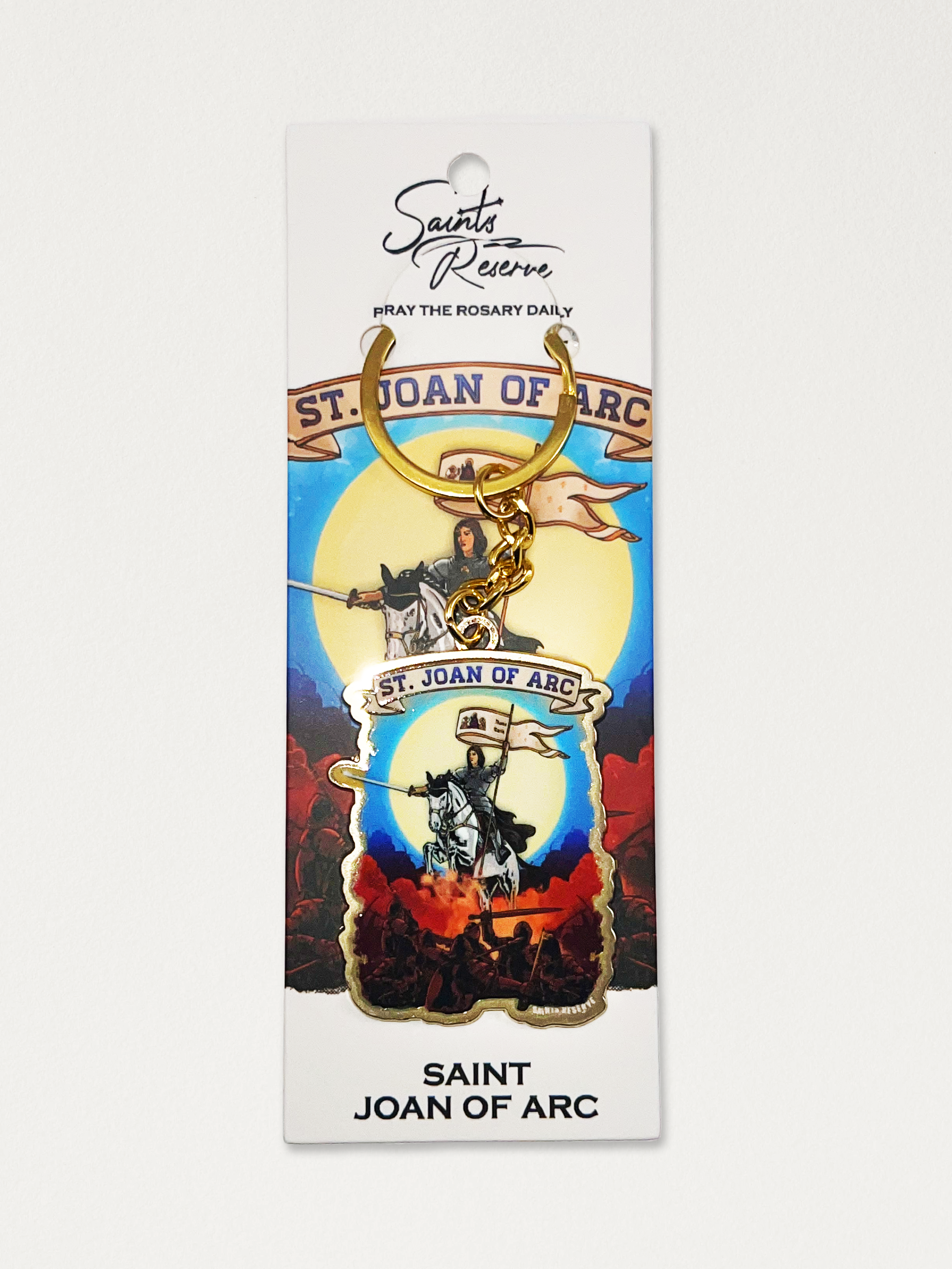 Saint Joan of Arc Keychain