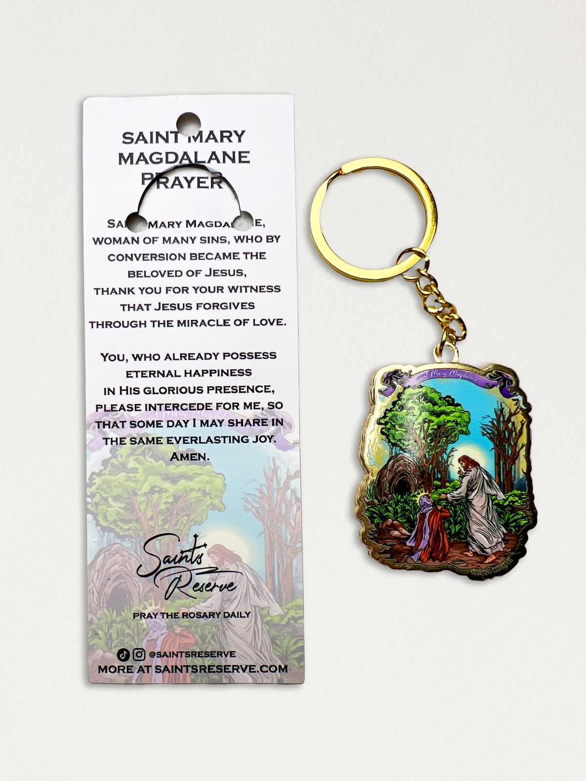 Saint Mary Magdalene Keychain