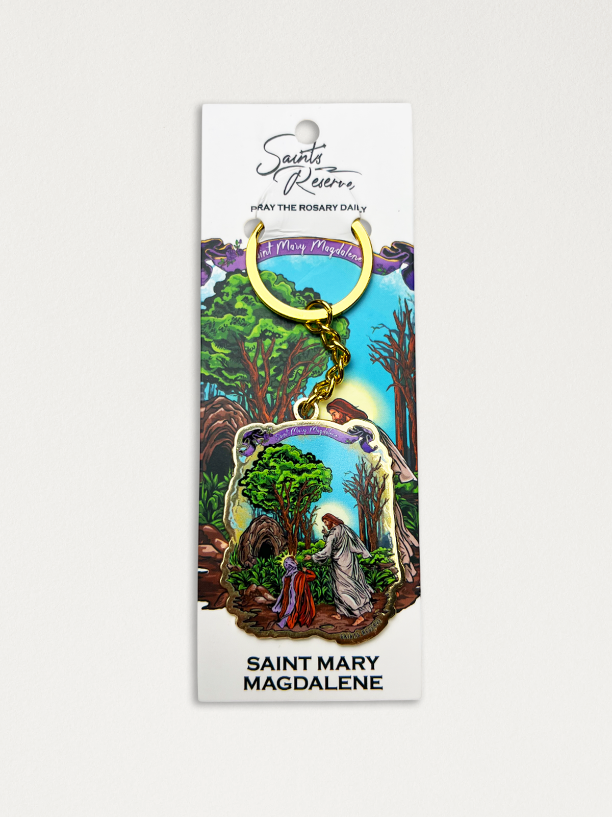 Saint Mary Magdalene Keychain