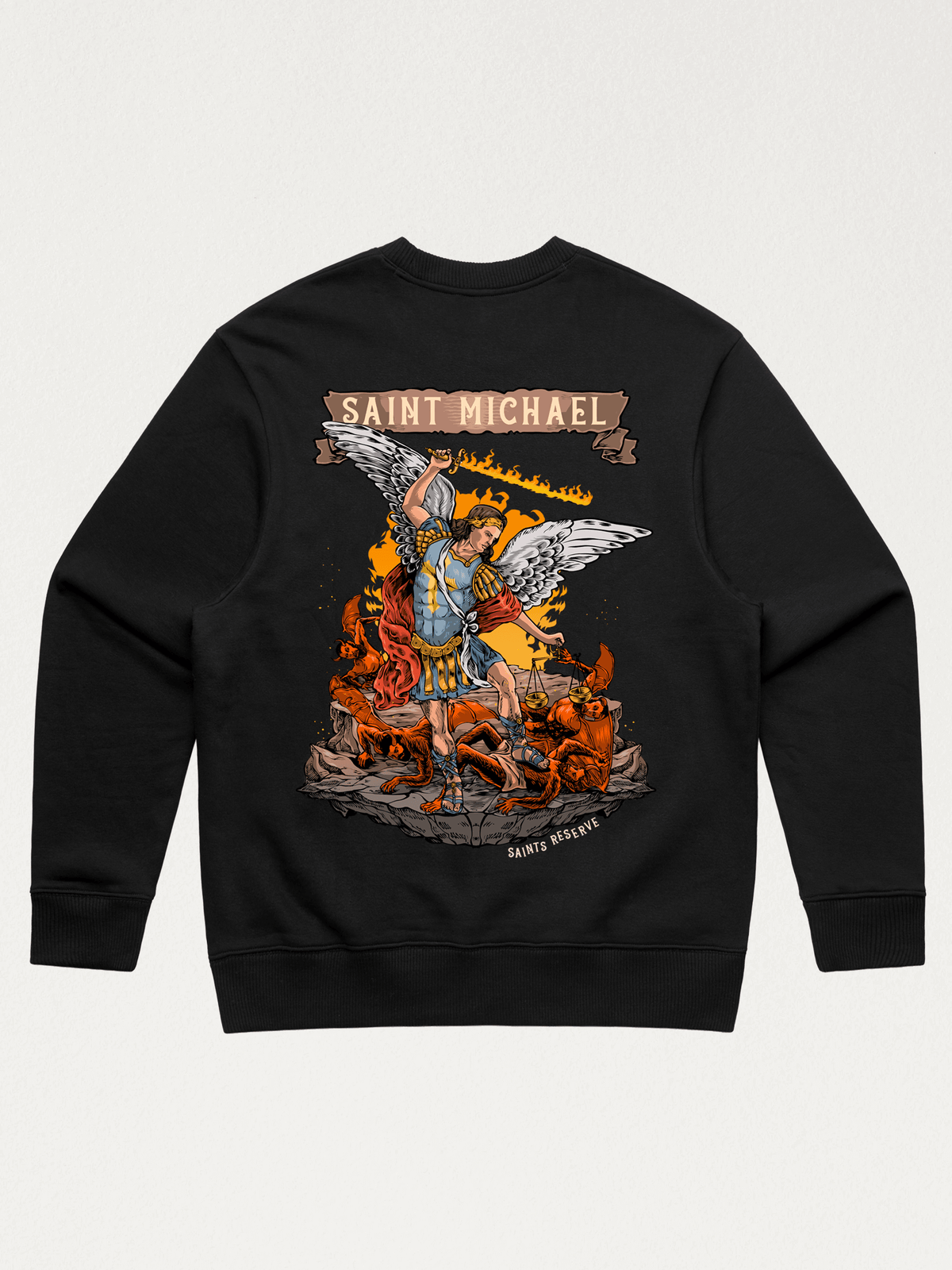 Saint Michael the Archangel Crewneck