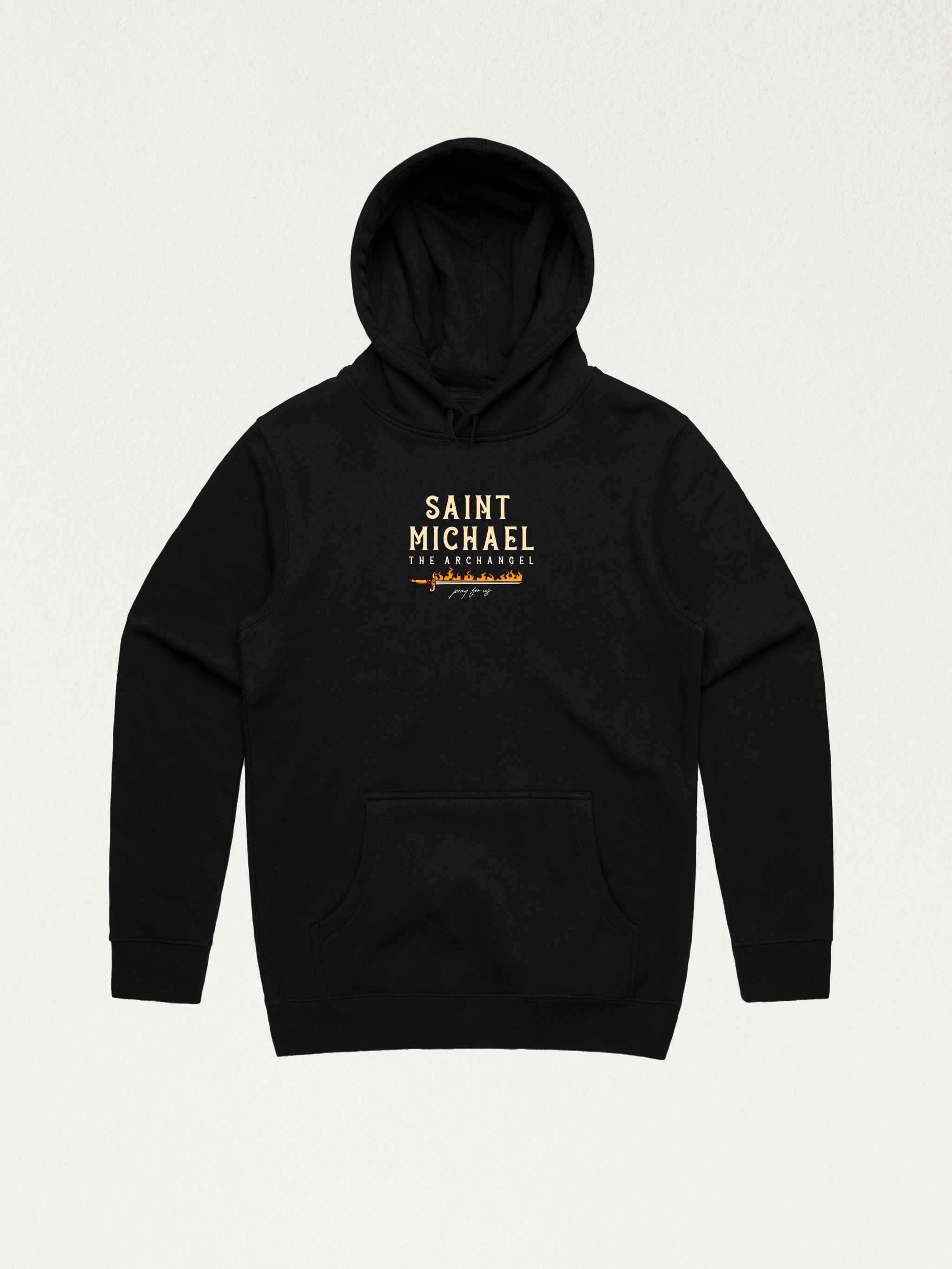 トップス SAINT MICHAEL HOODIE ARCH SAINT / BLACK Saint Michael Sweatshirt – Saints Reserve
