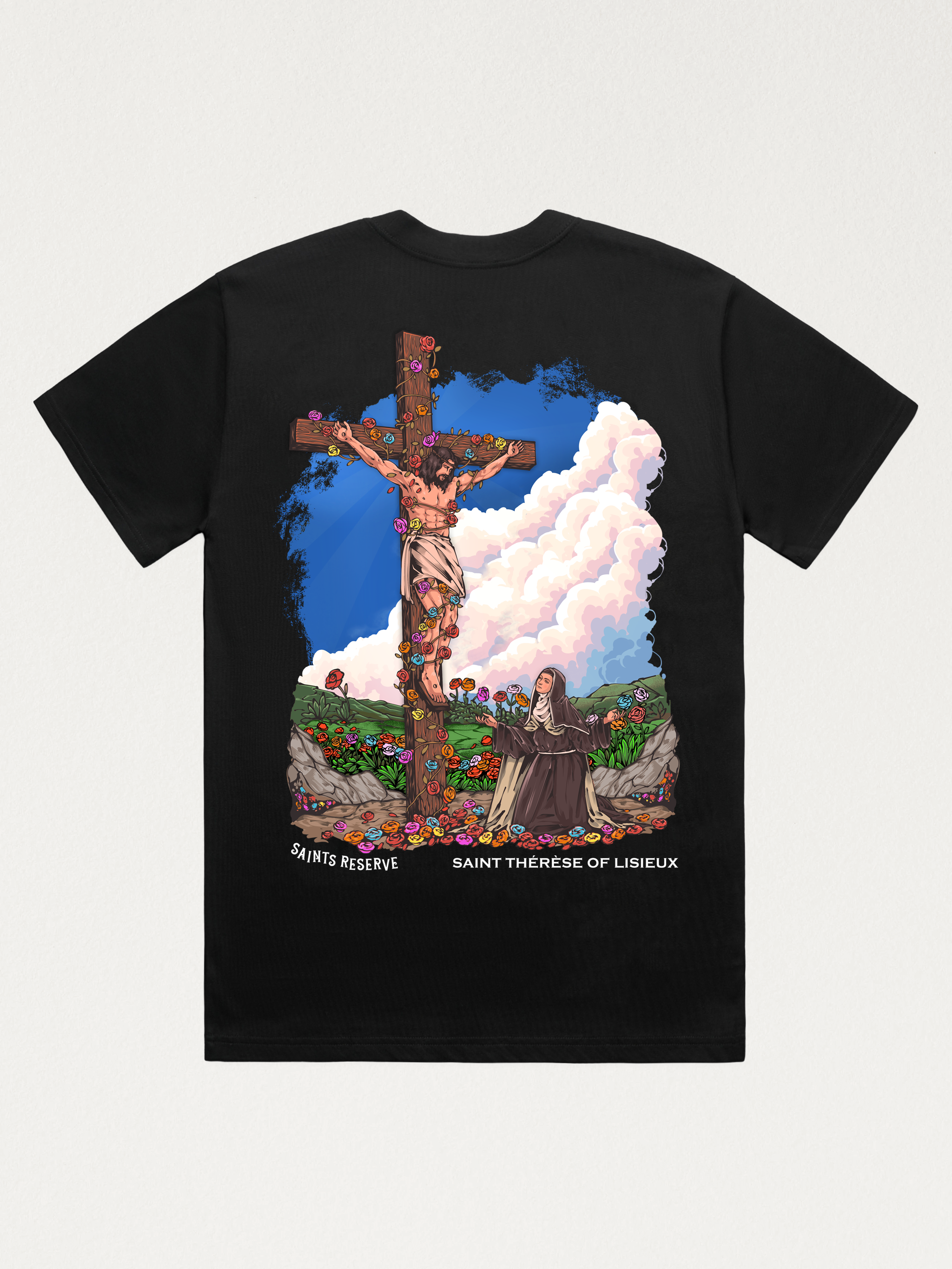 超希少・5L相当YDESTROYDE公式Tシャツ SYNZOSIZER 2011 Saint Thérèse of Lisieux Shirt – Saints Reserve