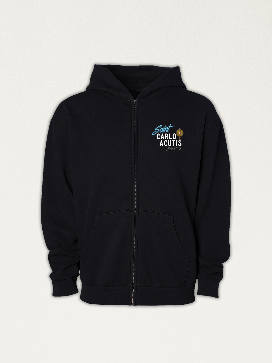 Saint Carlo Acutis Zip Up Hoodie