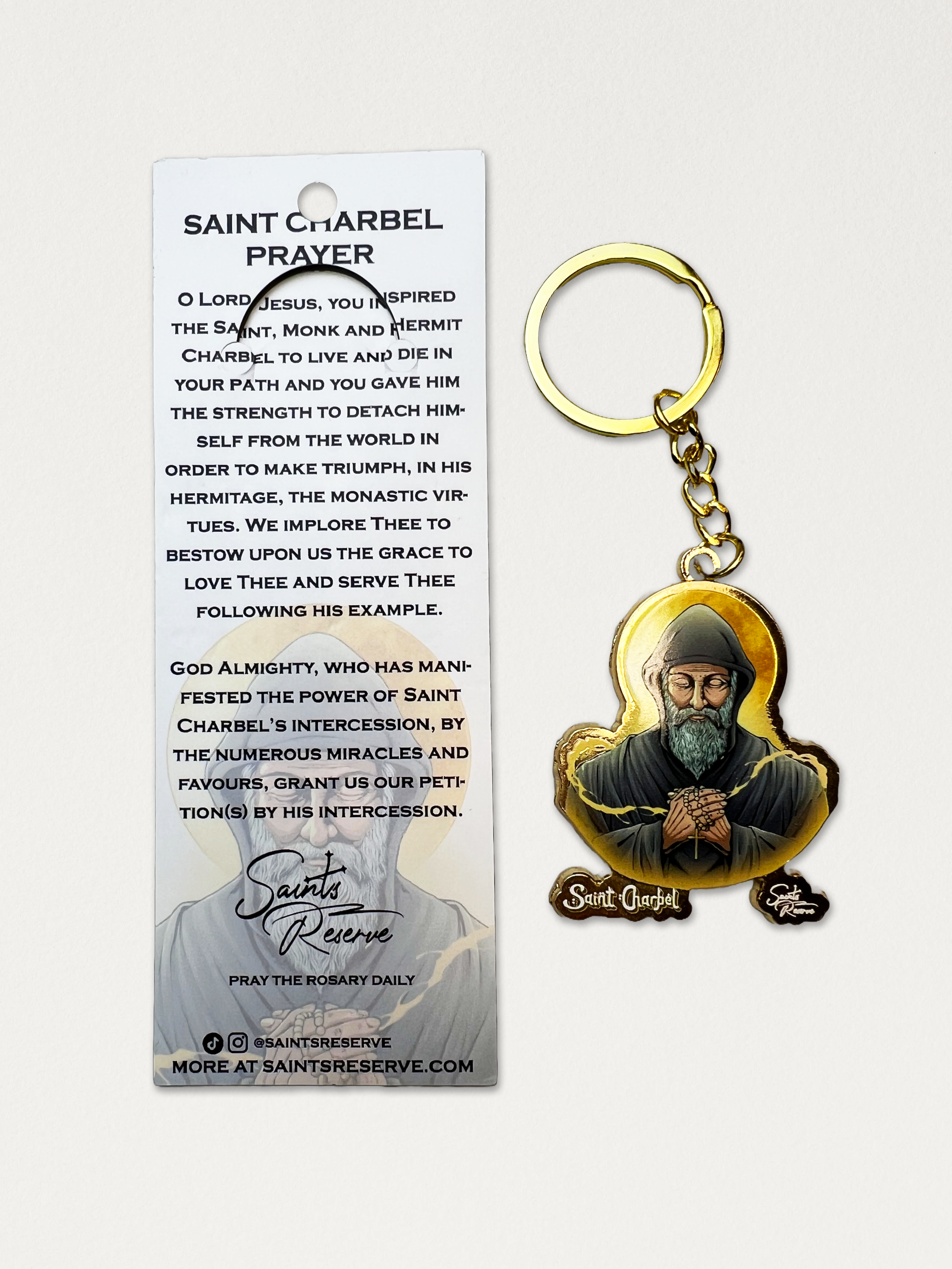 Saint Charbel Keychain