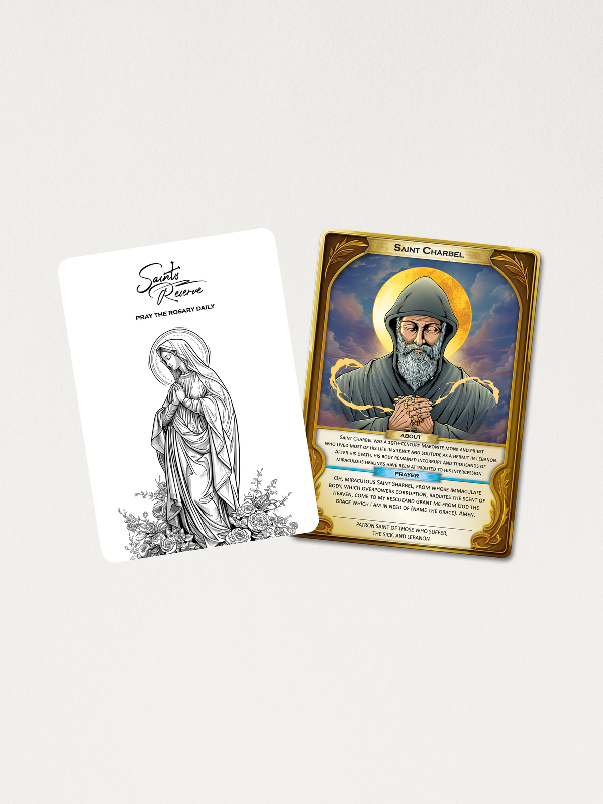 Saints Reserve Holographic Prayer Card (Individual Wholesale Only)