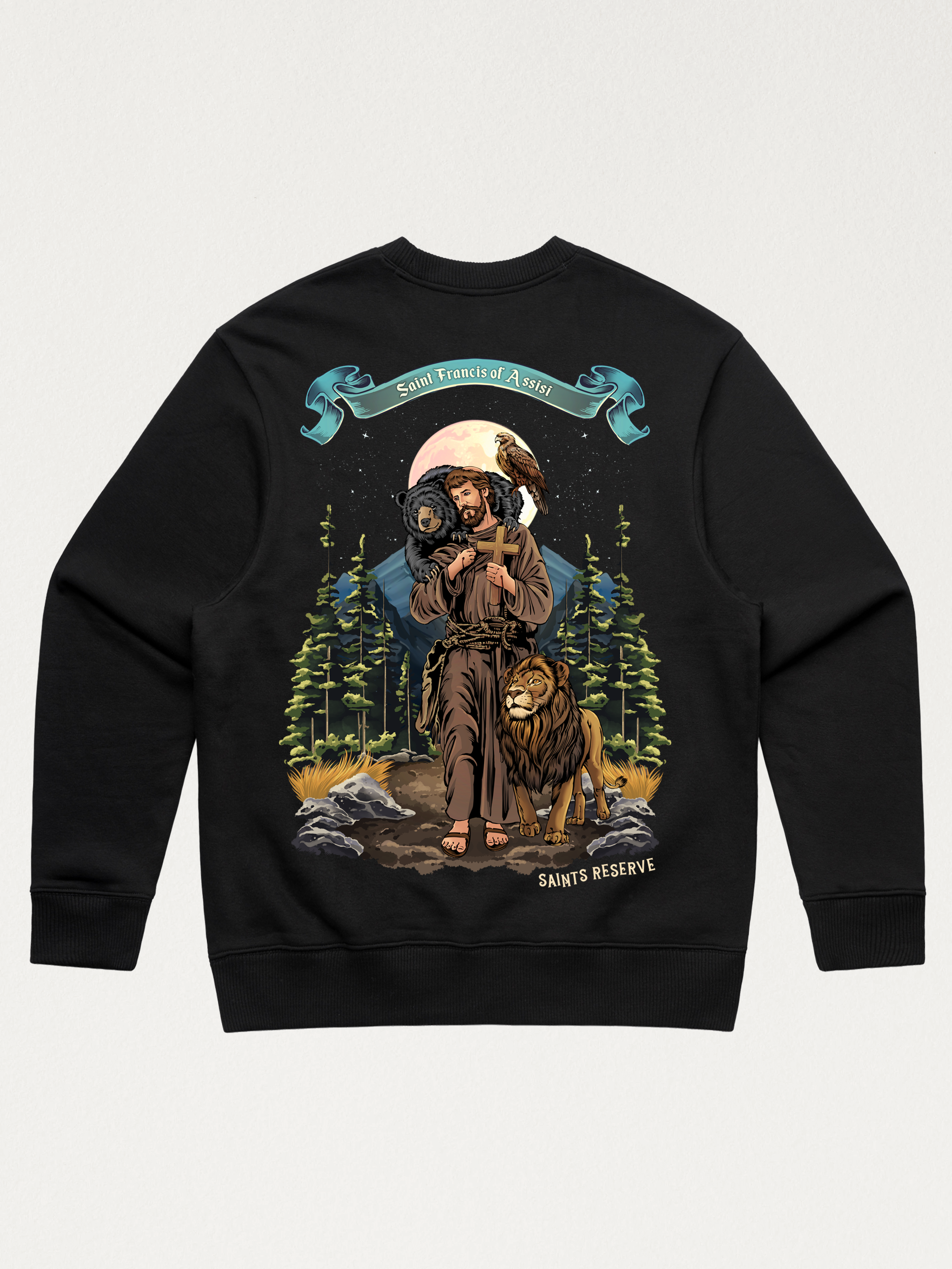 Saint Francis of Assisi Crewneck