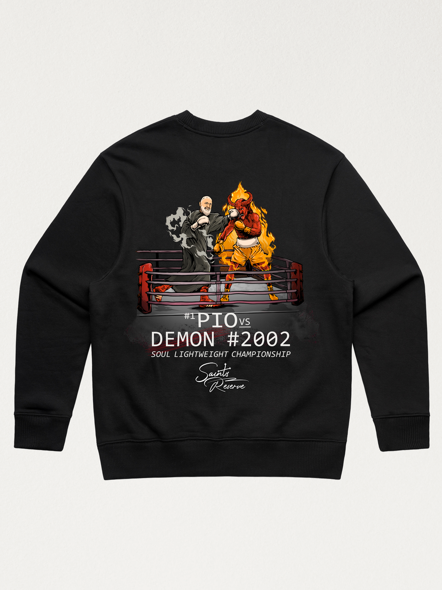 Saint Padre Pio Boxer Crewneck (New Design)