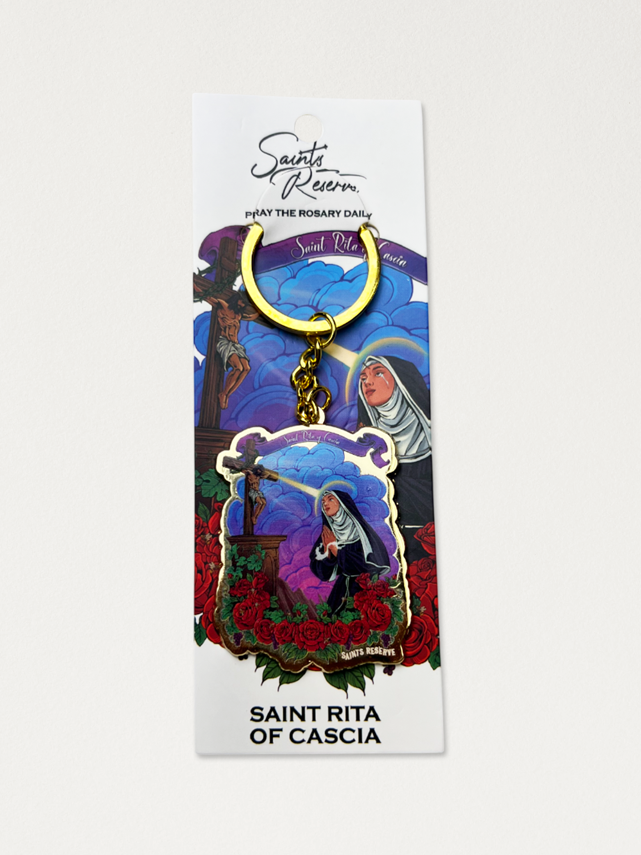 Saint Rita Keychain