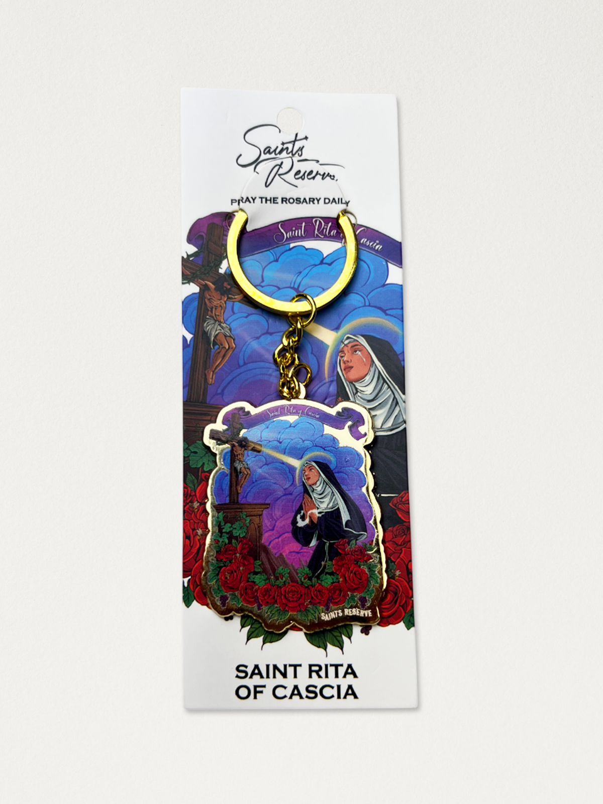 Saint Rita Keychain