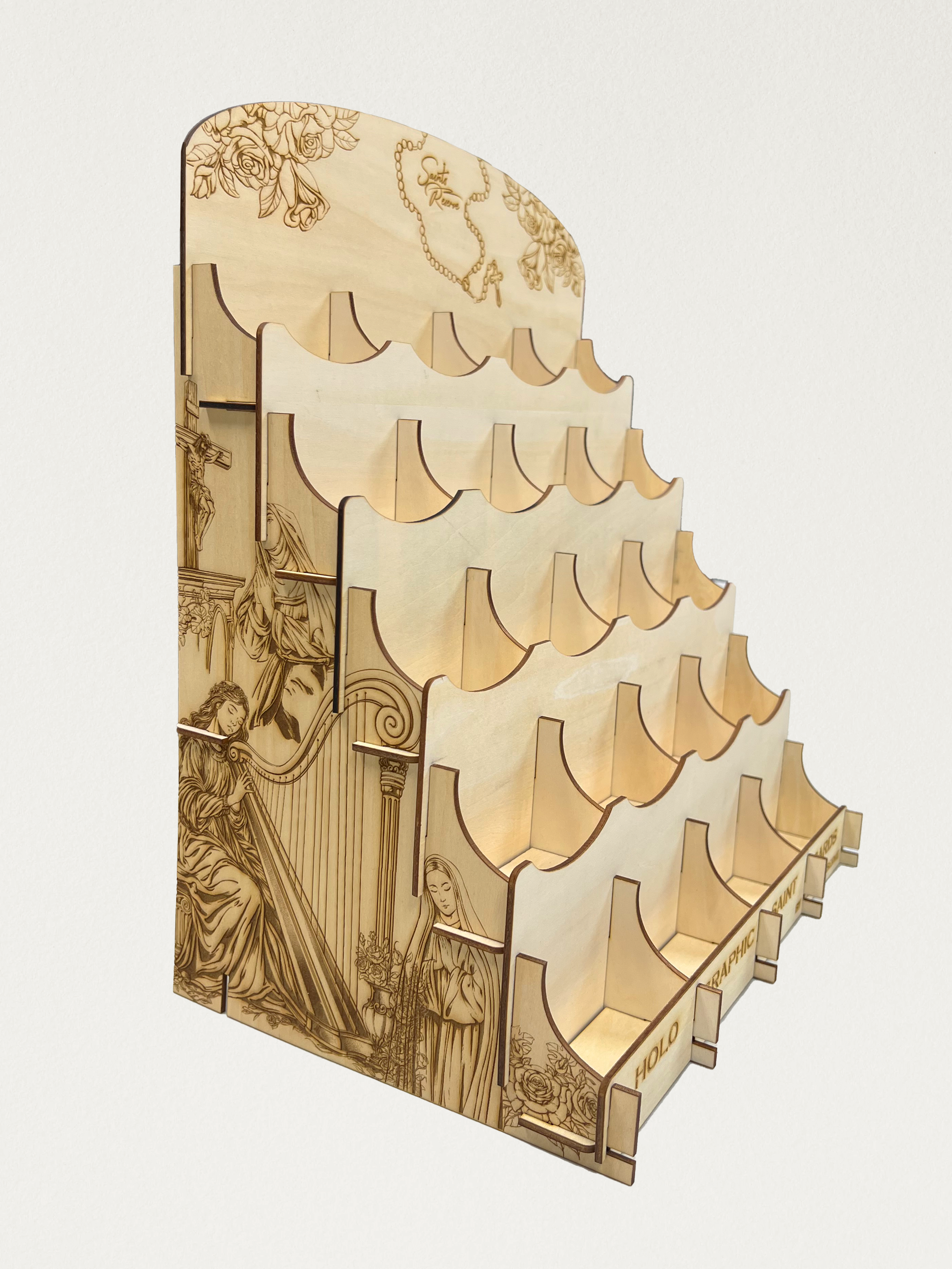 Holographic Prayer Cards Ultimate Bundle | 100 Cards + Display Case