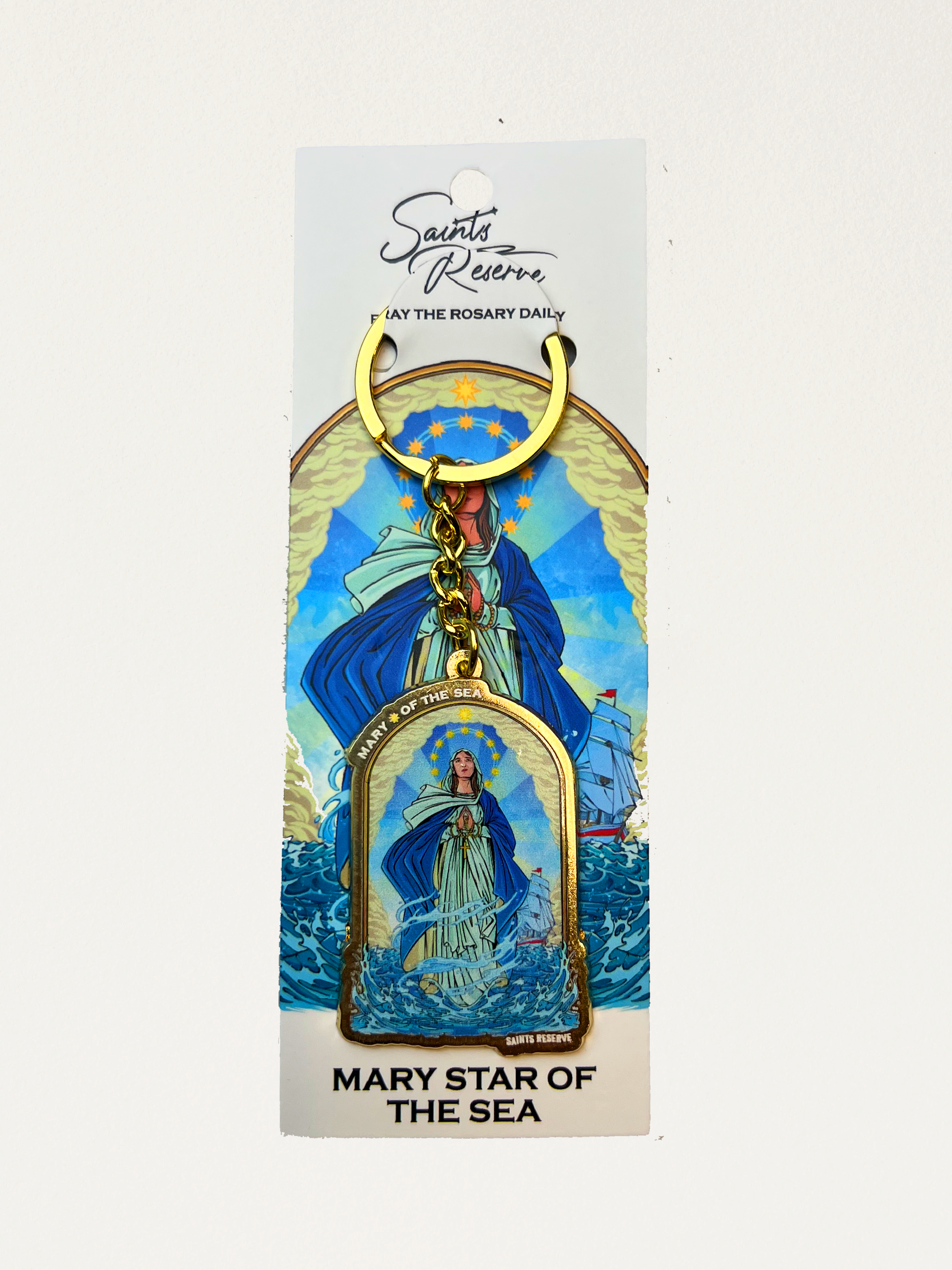 Mary Star of the Sea Keychain